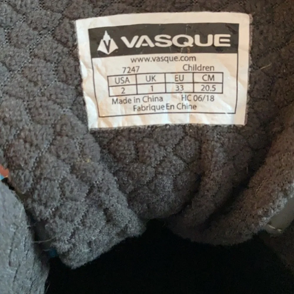 Vasque UltraDry Youth Hiking Boots #7247 - Size 2